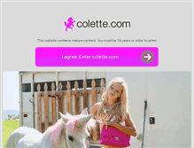 Tablet Screenshot of colette.com
